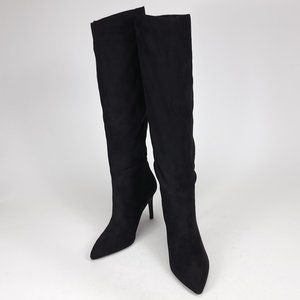 Steve Madden Kimari Women's Knee High Black Faux Suede Heeled Boots